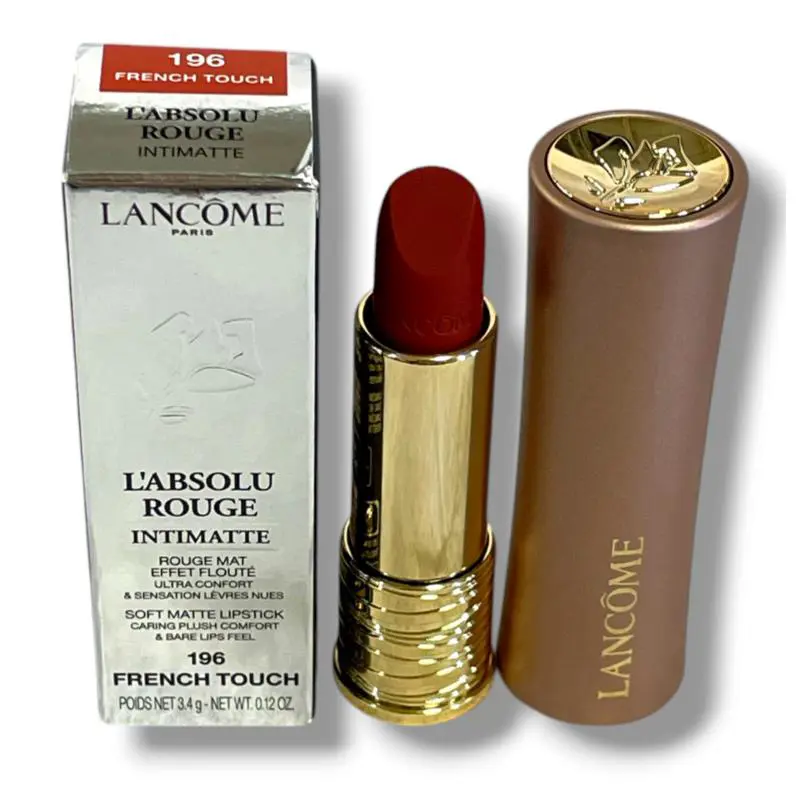 Lancome L`absolu Rouge Intimatte Soft Matte Lipstick 3.4g/0.12oz You Pick 196 French Touch