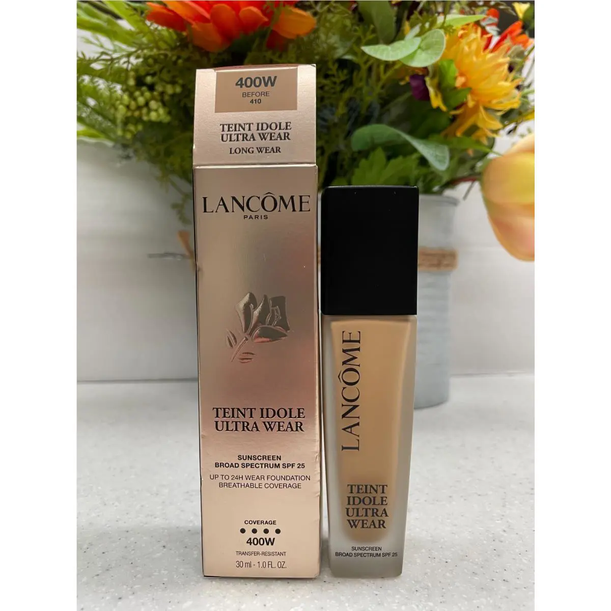 Lancome Teint Idole Ultra Wear 24H Full Coverage Foundation You Pick 400W (med-deep olive/wrm gldn undertones) by Lancôme