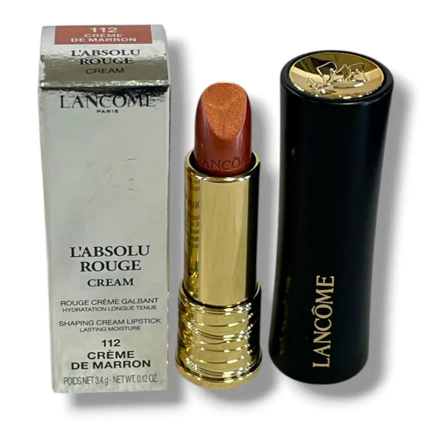 Lancome L`absolu Rouge Cream Shaping Cream Lipstick 3.4g/0.12oz You Pick 112 Creme De Marron by Lancôme