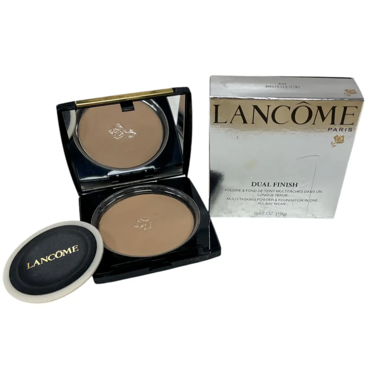 Lancome Dual Finish Multi-tasking Powder Foundation 0.67oz/19g You Pick 205 Neutrale II (W) by Lancôme