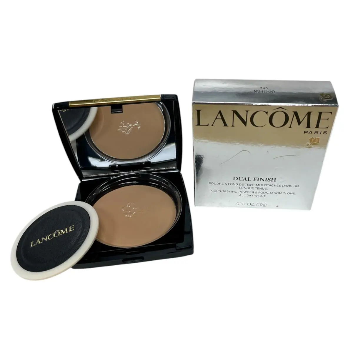 Lancome Dual Finish Multi-tasking Powder Foundation 0.67oz/19g You Pick 340 Nu III (N) by Lancôme
