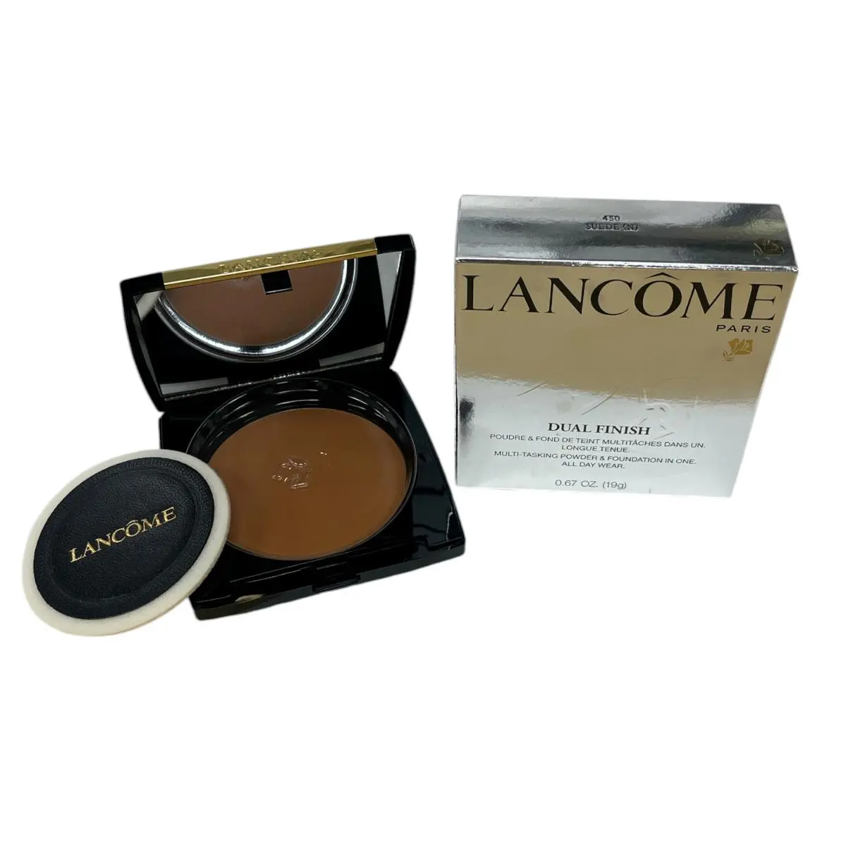 Lancome Dual Finish Multi-tasking Powder Foundation 0.67oz/19g You Pick 450 Suede (N) by Lancôme