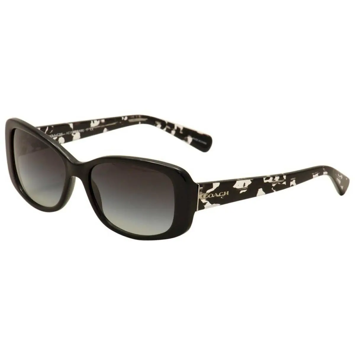 Coach Women`s HC8168 534811 Sunglasses Black/crystal Mosaic/light Grey Gradient