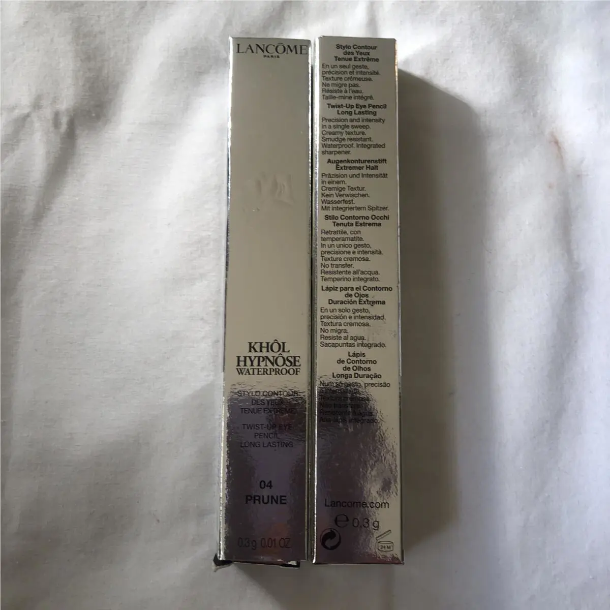 3x Lancôme Khol Hypnose Waterproof Eye Pencil 04 Prune