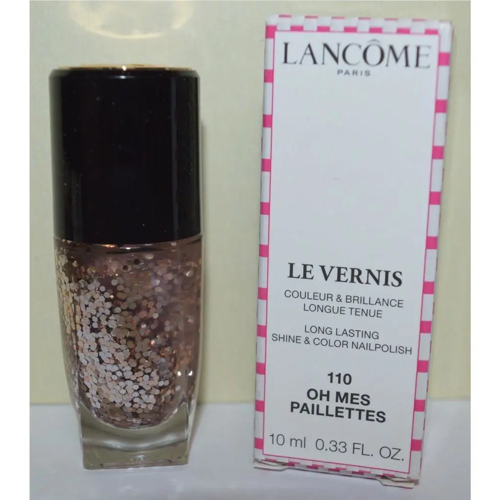 Lancome Oh Mes Paillettes 110 Le Vernis Long Lasting Shine Color Nail Polish