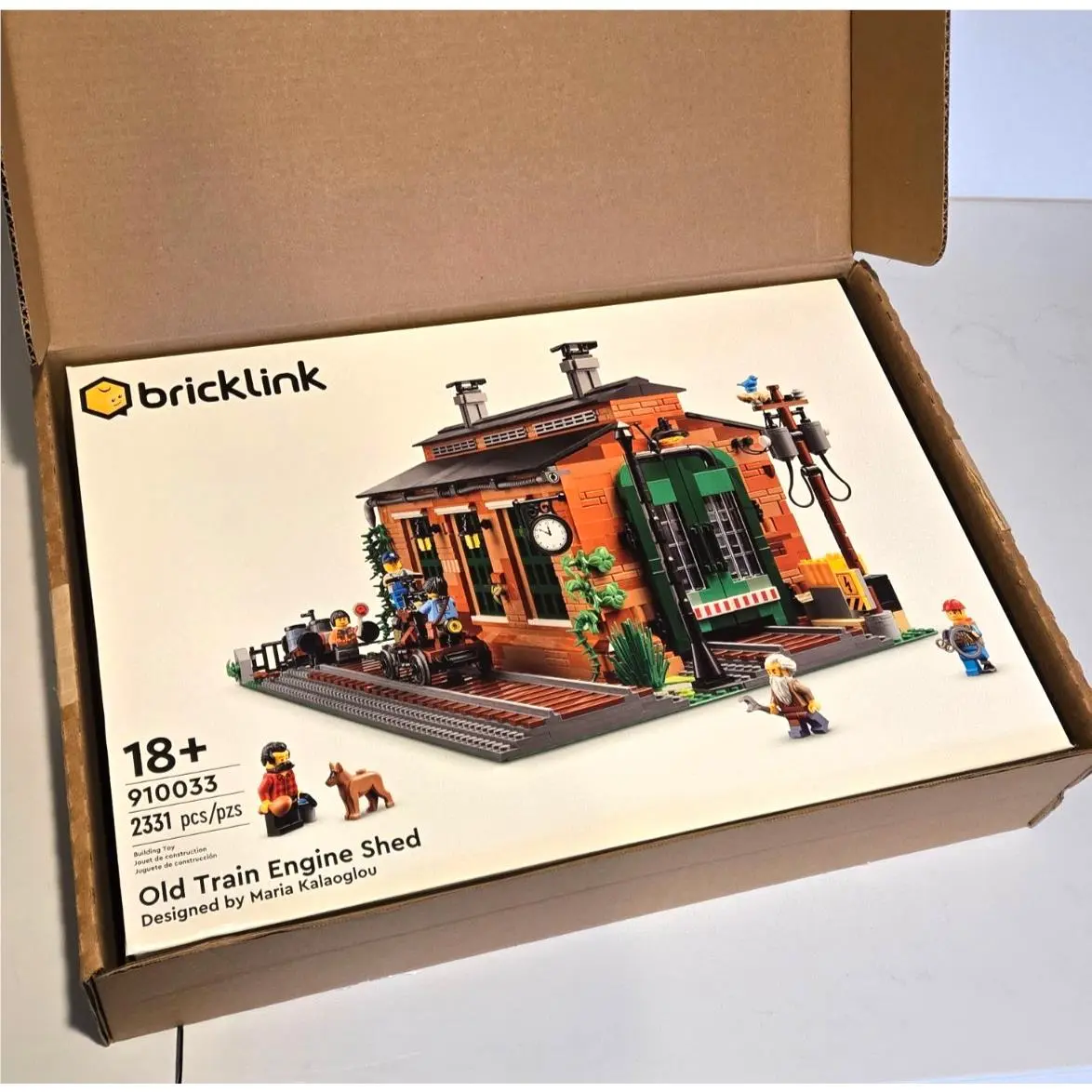 Lego Bricklink Designer Program Bdp Set 910033 Old Train Engine Shed 2331 Pc