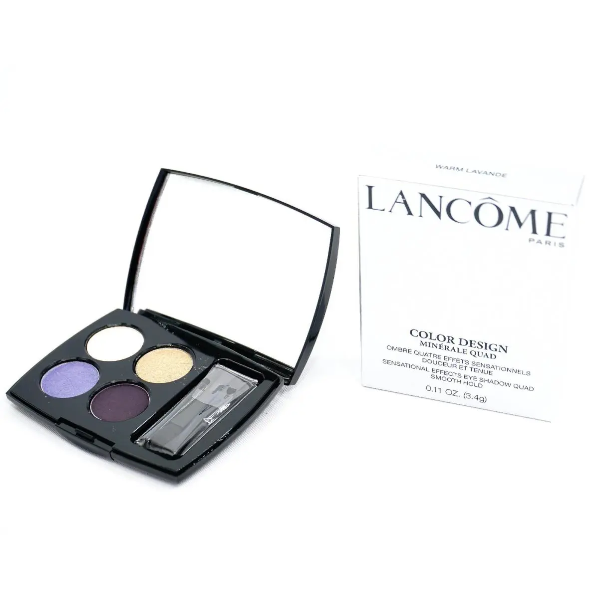Lancome Color Design Minérale Quad Warm Lavande Full Size New/