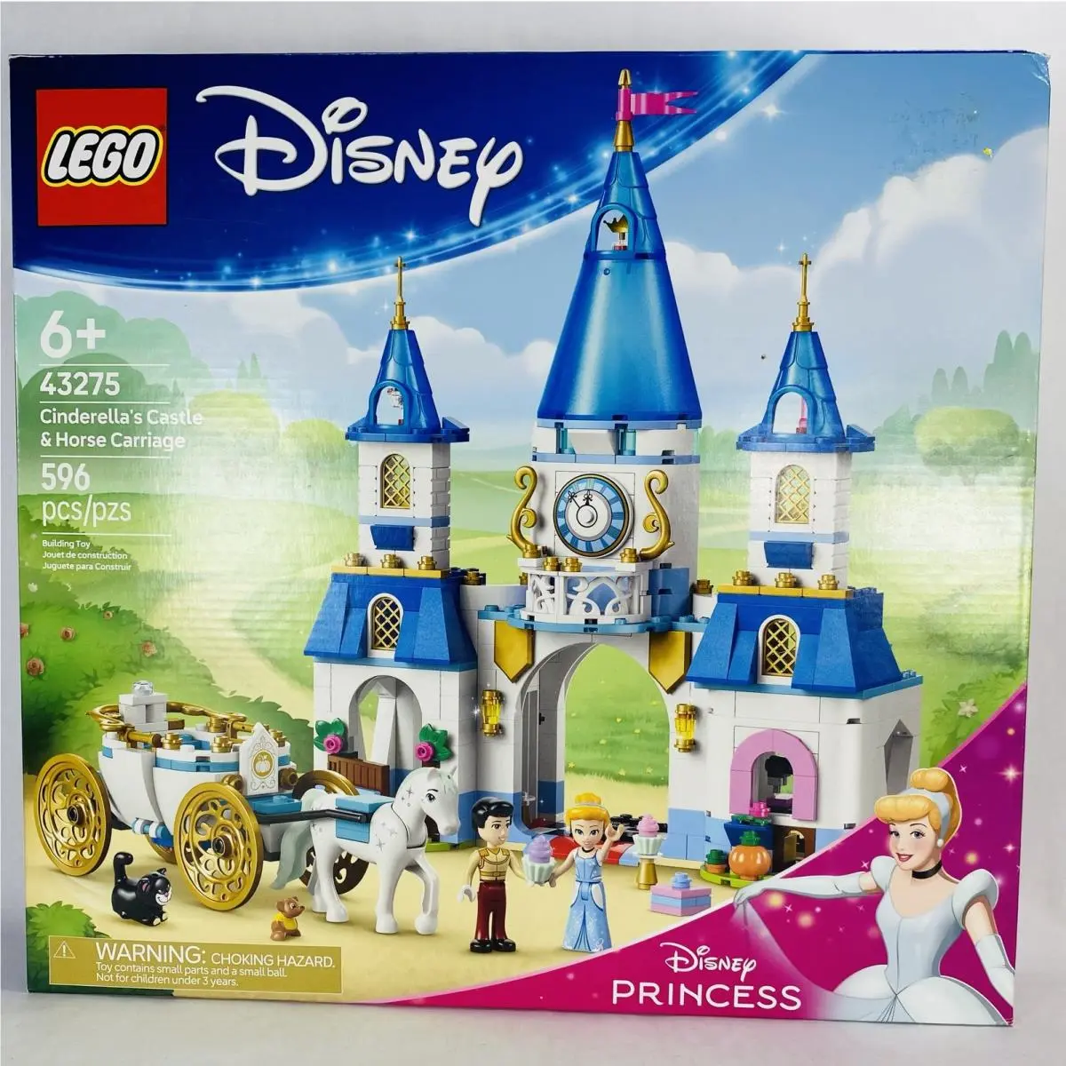 Lego Disney Princess Cinderella`s Castle Horse Carriage Set 43275 Gus Gus