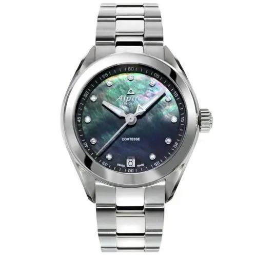 Comtesse AL-240ND3C6B Blue Diamond Dial 36mm Quartz Watch by Alpina