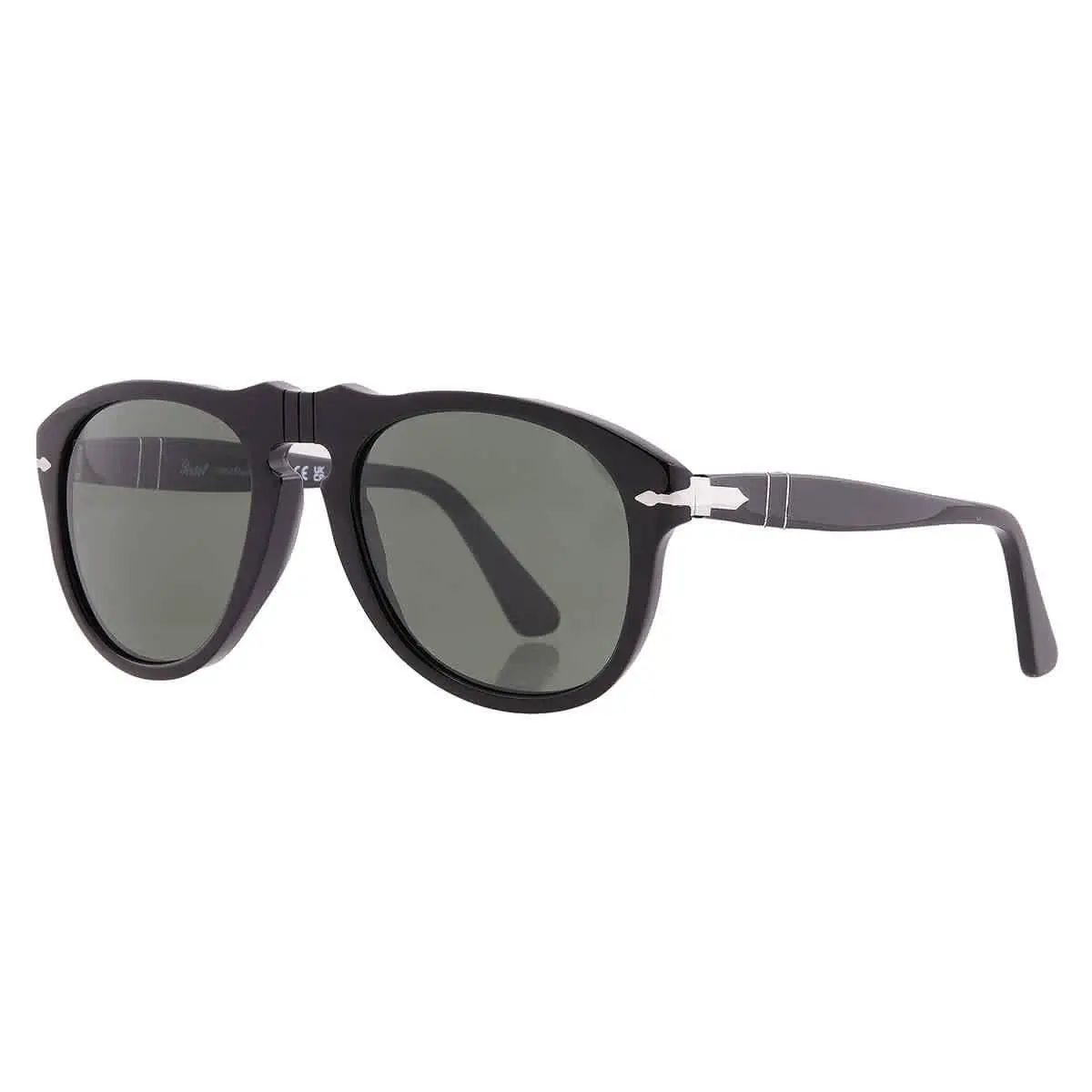 Persol Crystal Green Pilot Men`s Sunglasses PO0649 95/31 52 PO0649 95/31 52