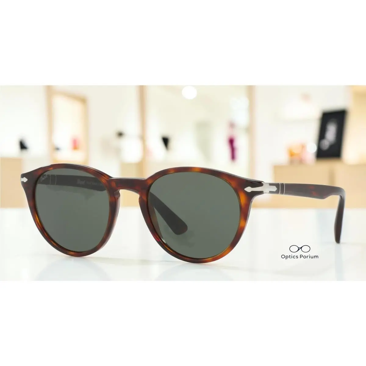 Persol PO3152S 901531 Phantos Havana Green 49 mm Men`s Sunglasses