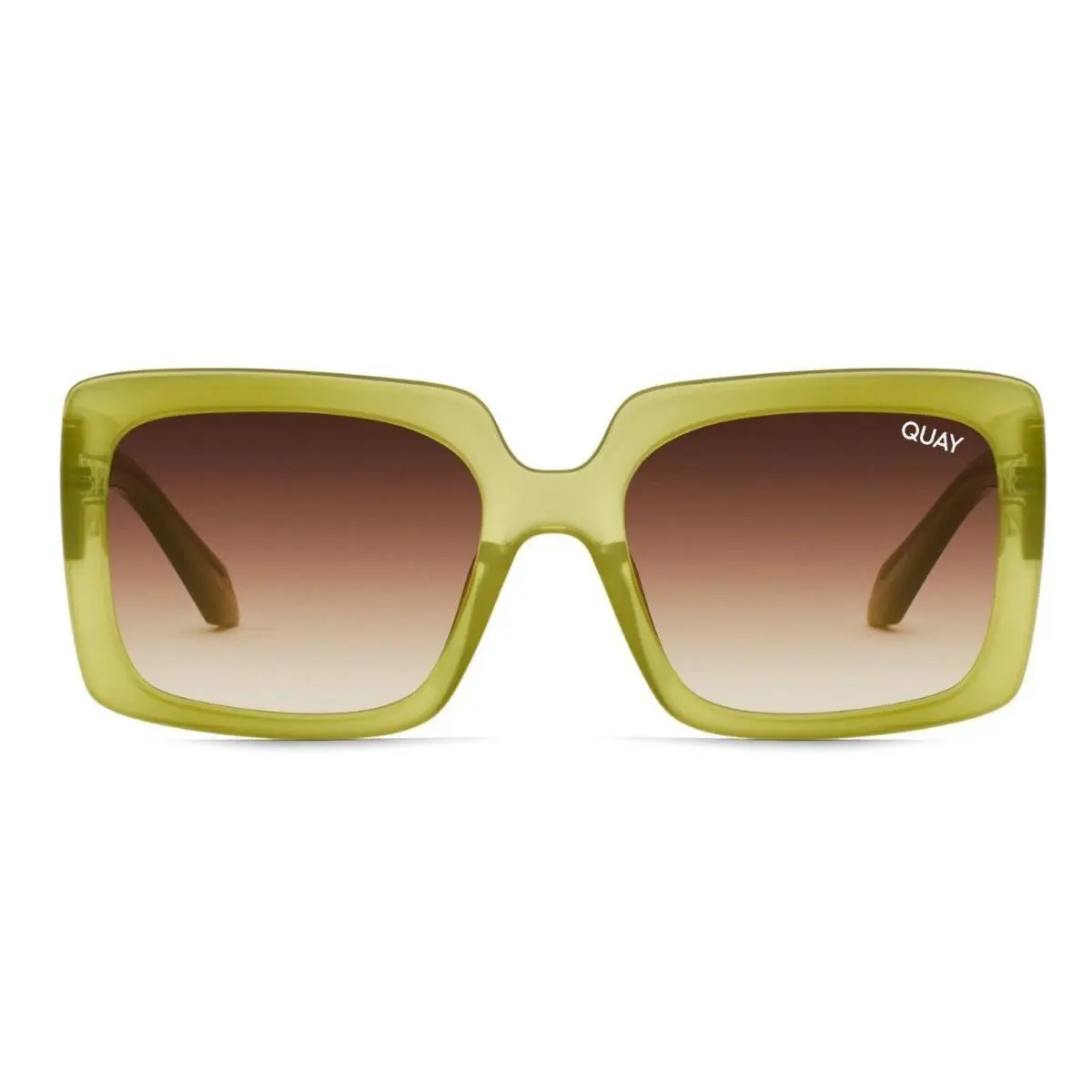 Quay Women`s Total Vibe RX QT-001065 Green / Brown Gradient Sunglasses by QUAY