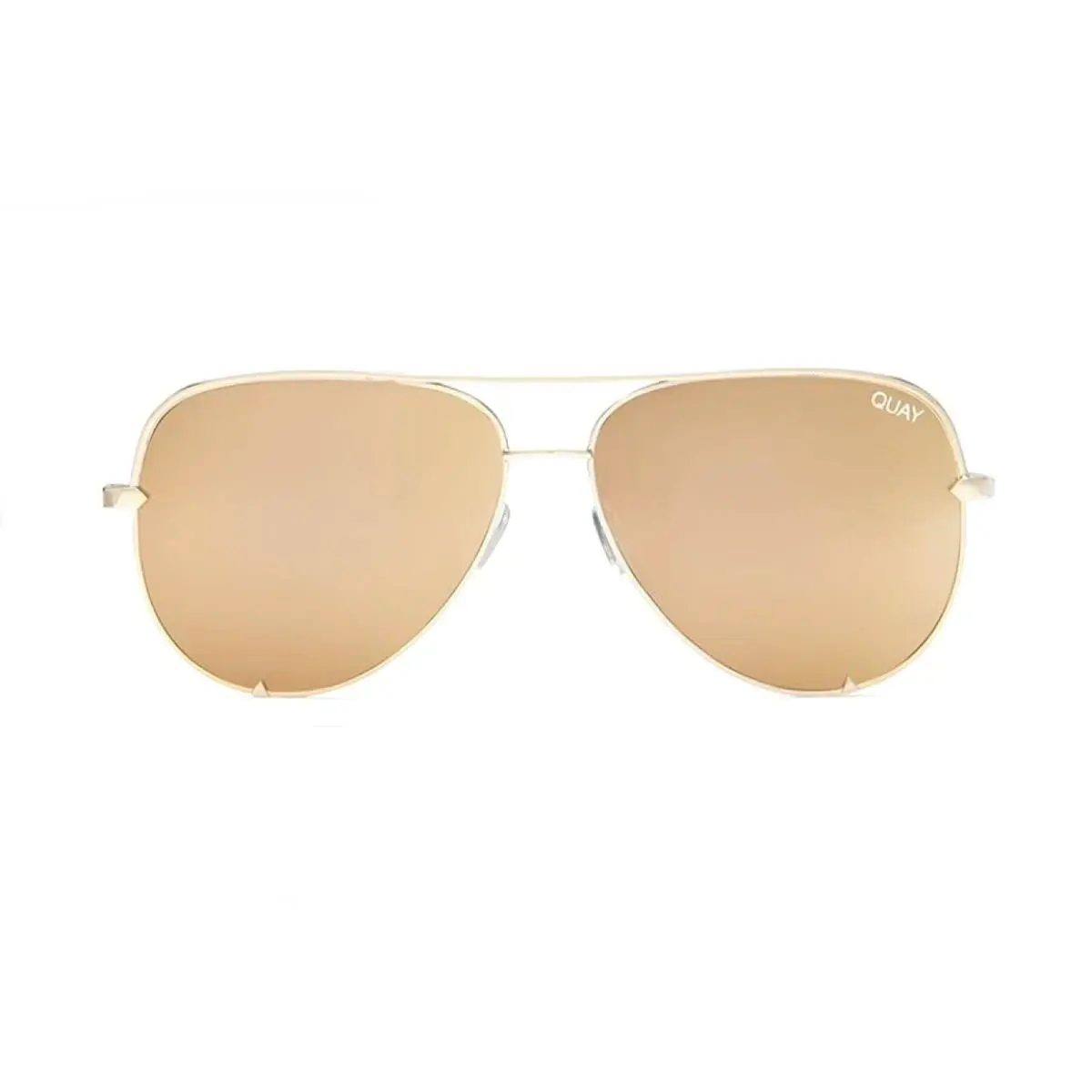 Quay Unisex High Key Mini RX QT-000268 Gold / Gold Tinted Sunglasses by QUAY