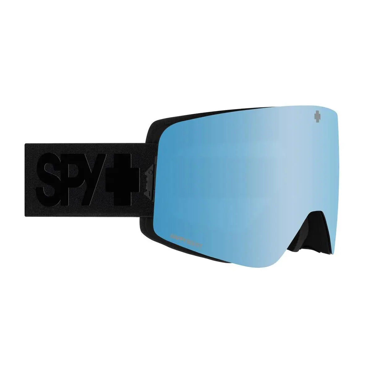 Spy Optics Marauder Elite Eco Matte Black Snow Goggles - Happy Boost Ice Blue Mirror + HB LL Coral, Frame: Matte Black, Lens: Happy Boost Ice Blue Mirror + HB LL Coral