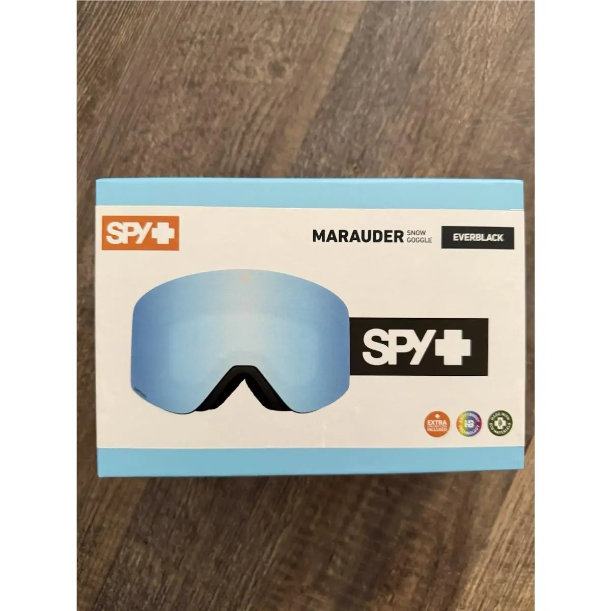 Spy Optic Marauder Snow Goggles - Everblack / Happy Boost Ice Blue Mirror