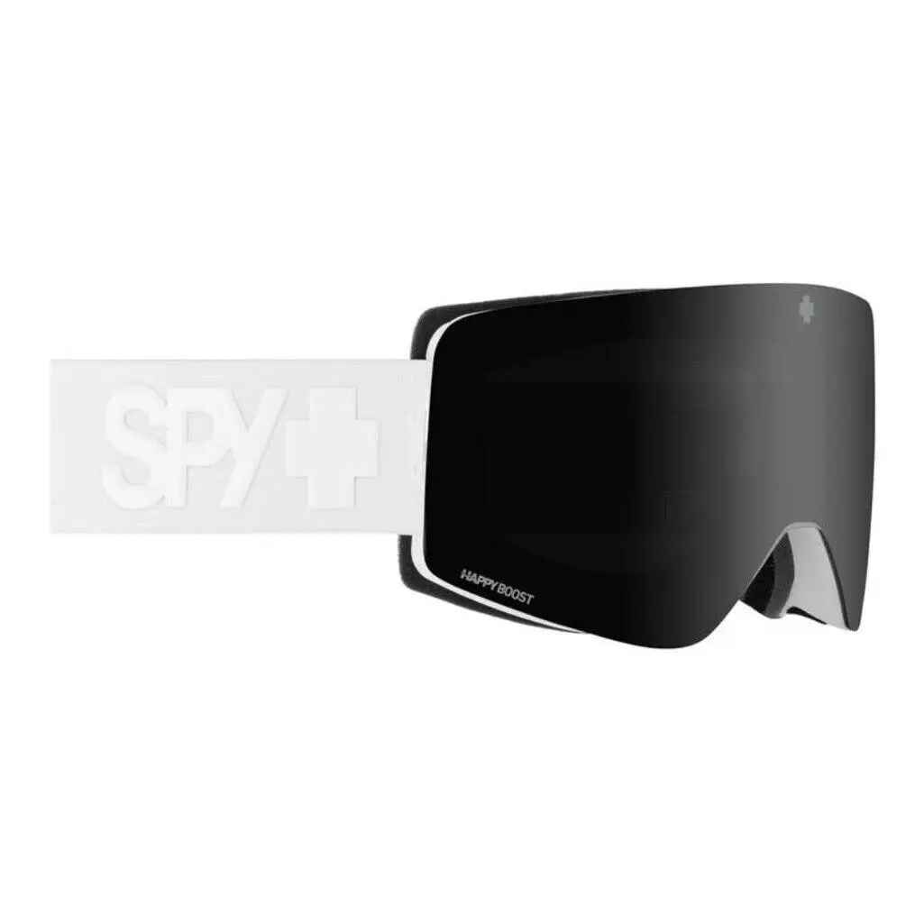 Spy Optic Marauder Elite Eco Snow Goggles - Mt White / Happy Boost Black - Frame: Matte White, Lens: Happy Boost Black