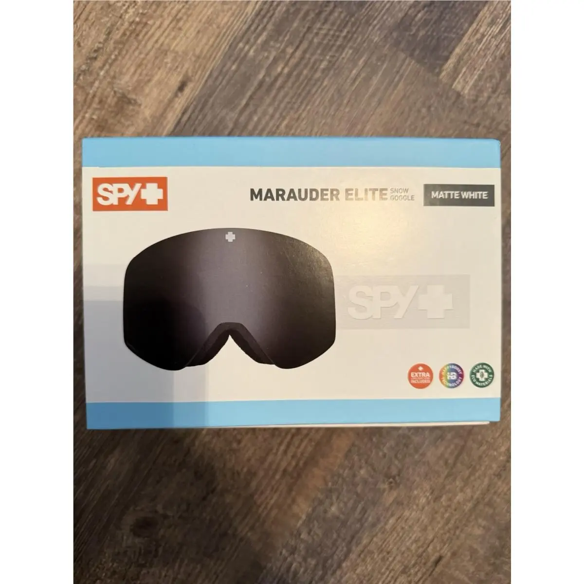 Spy Optic Marauder Elite Eco Snow Goggles - Mt White / Happy Boost Black - Frame: Matte White, Lens: Happy Boost Black