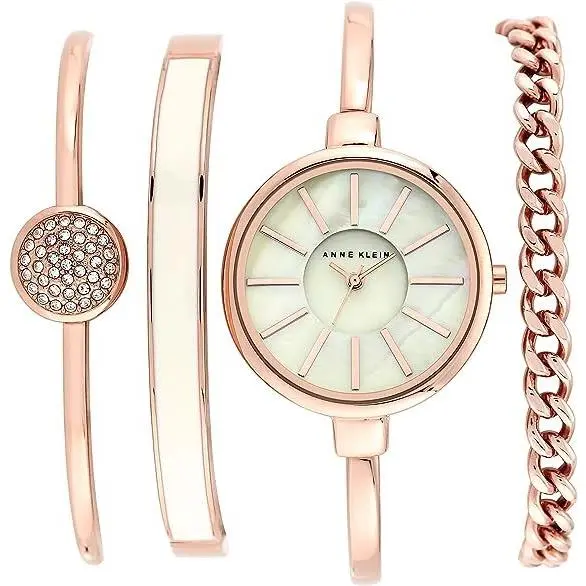 Women`s Bangle Watch and Bracelet Set AK/1470 RGST by Anne Klein