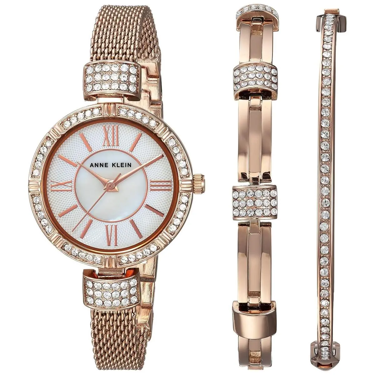 Women`s Bangle Watch and Bracelet Set AK/2844 RGST by Anne Klein