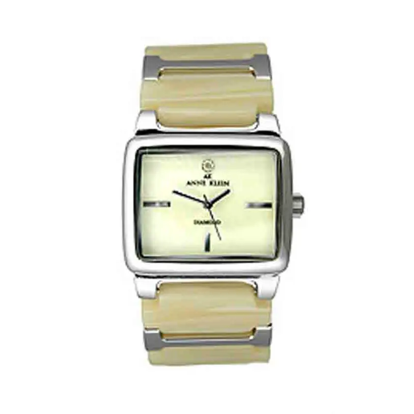 AK Anne Klein Horn Plastic Mother-of-pearl Dial Women`s Watch 10/9447CMHN