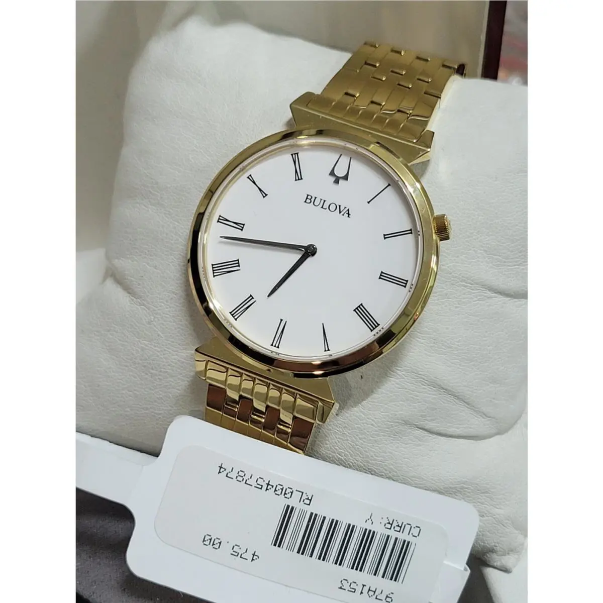 Bulova Regatta Men`s White Watch - 97A153