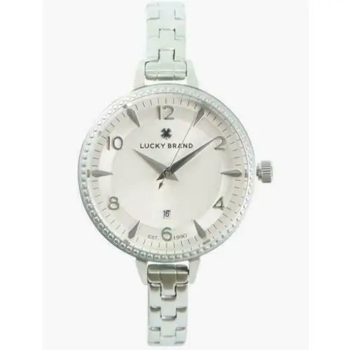 Bulova Lucky Brand Torrey Skinny Stainless Steel Bracelet 34mm Women`s Watch LW00225