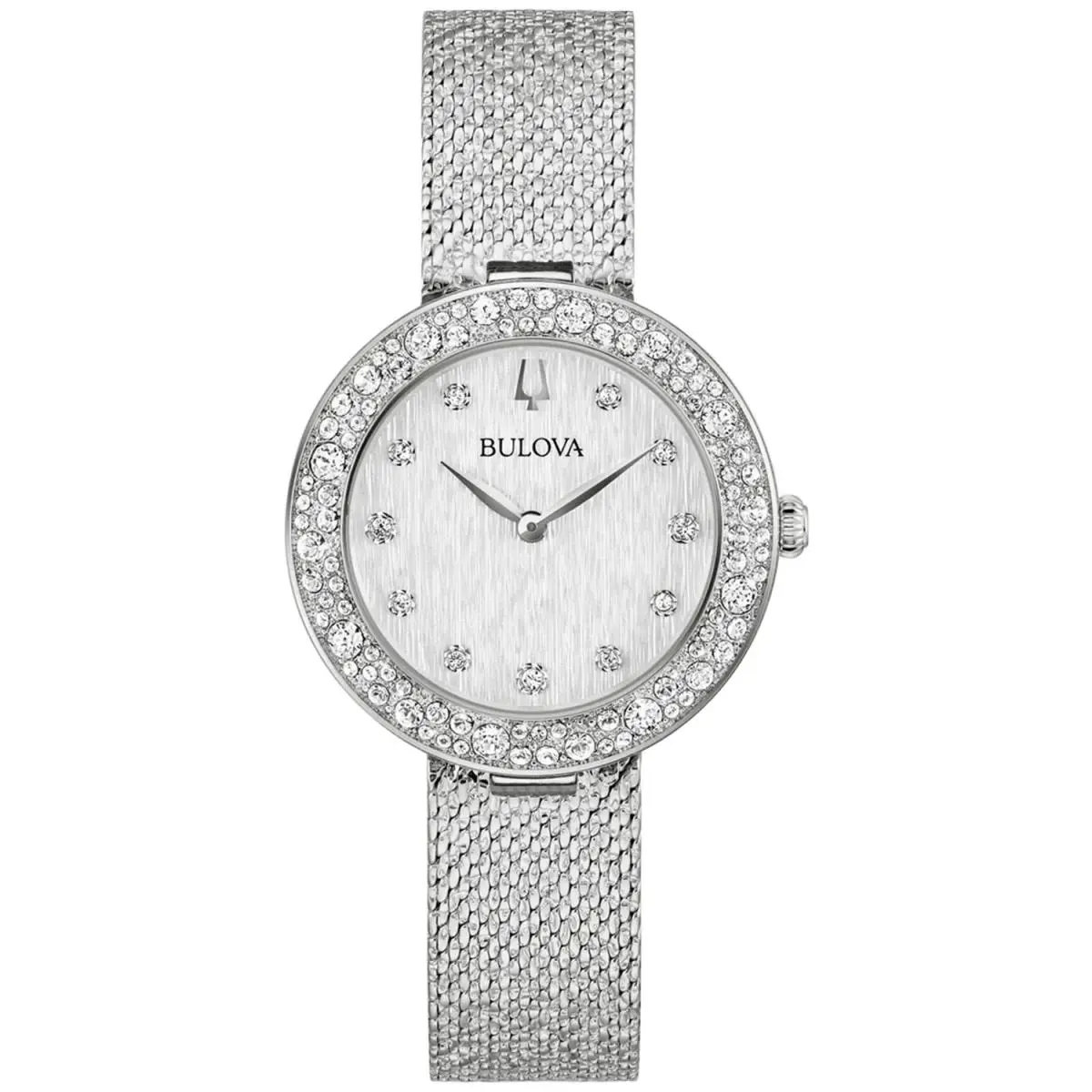 Women`s Crystal Silver Dial Watch - 96L329 by Bulova