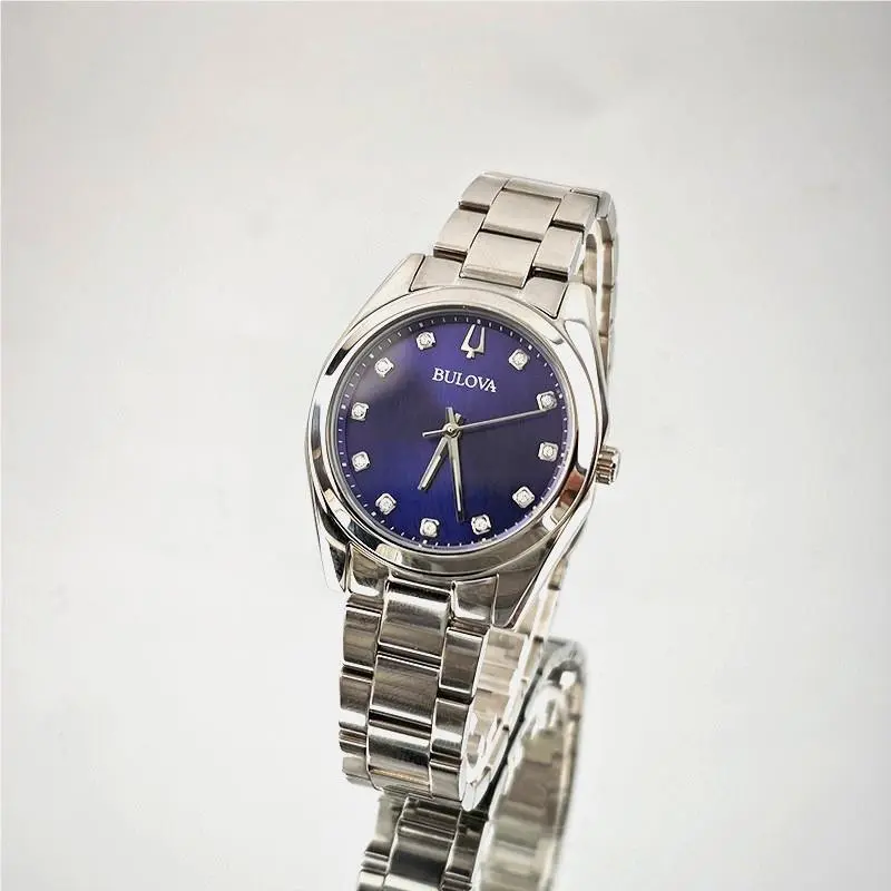 Bulova Sutton 96P229 Blue Classic Diamond Quartz Women`s Watch