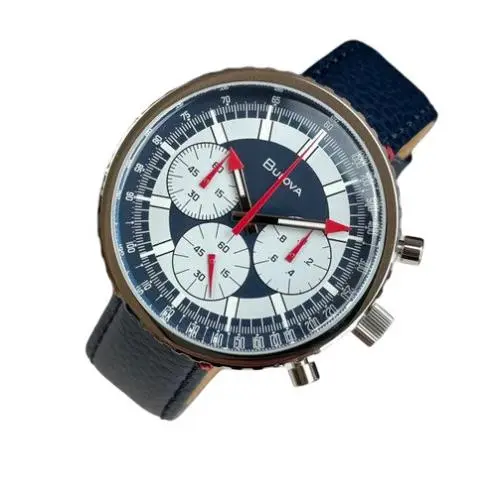 Bulova Chronograph Archive Series Blue Dial Men`s Watch 96A283