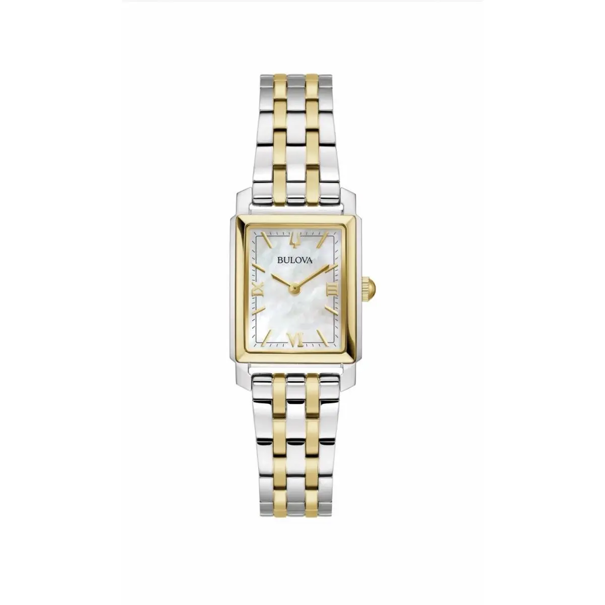 Sutton Mother of Pearl Dial Two-tone Women`s Watch 98L308 by Bulova