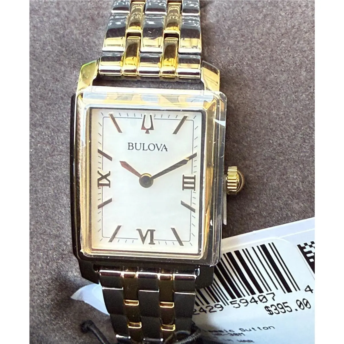 Bulova Sutton Ladies Two-tone Gold Stainless Steel Mother-of-pearl Dial