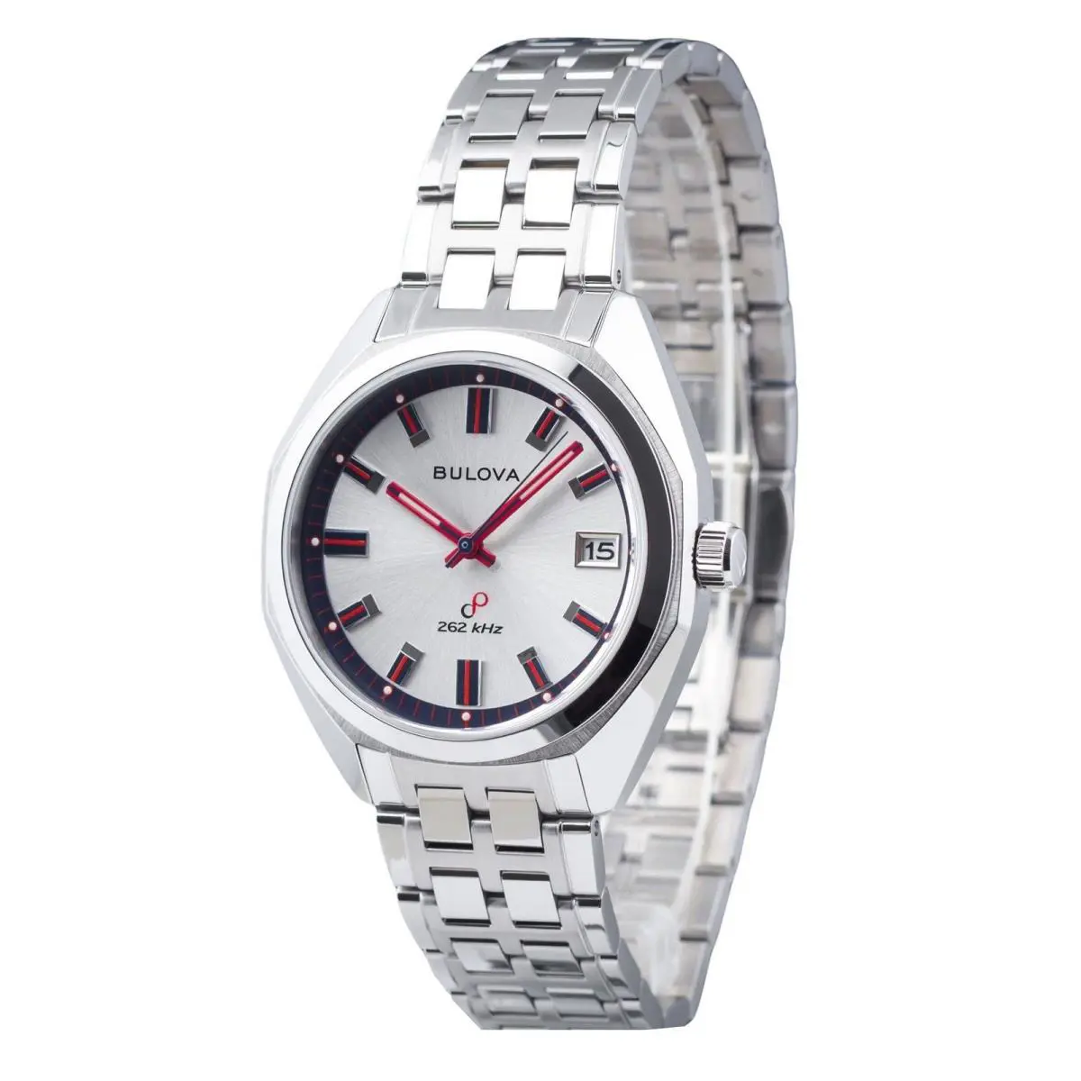 Bulova Classic Silver Dial Casual Quartz Bracelet 50M Men`s Watch 96K112