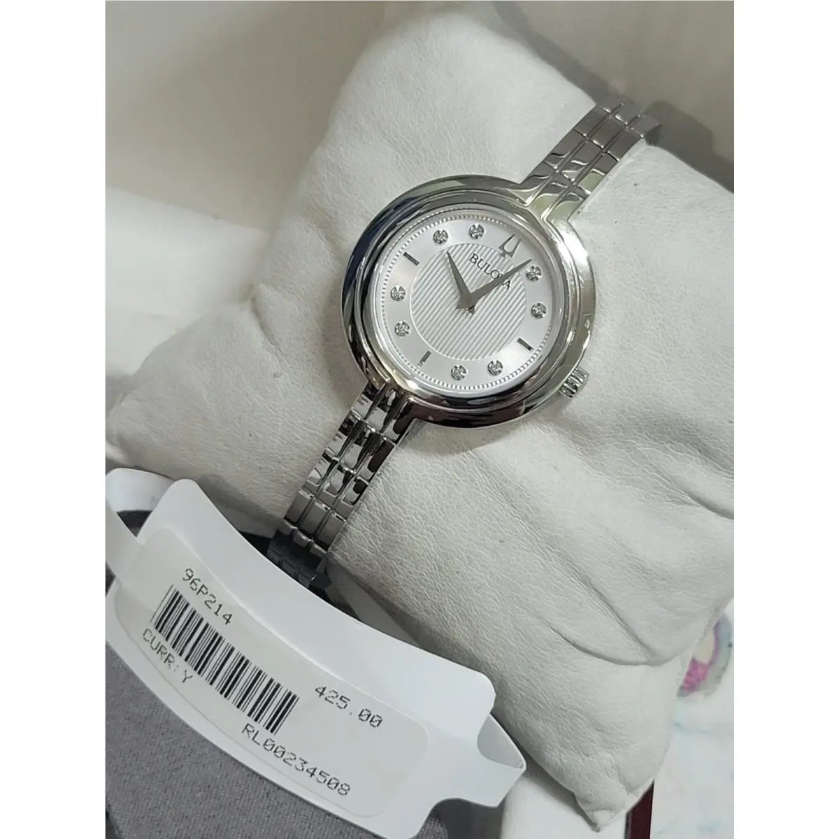 Bulova Rhapsody 30mm Silver Stainless Steel Case with Silver Stainless