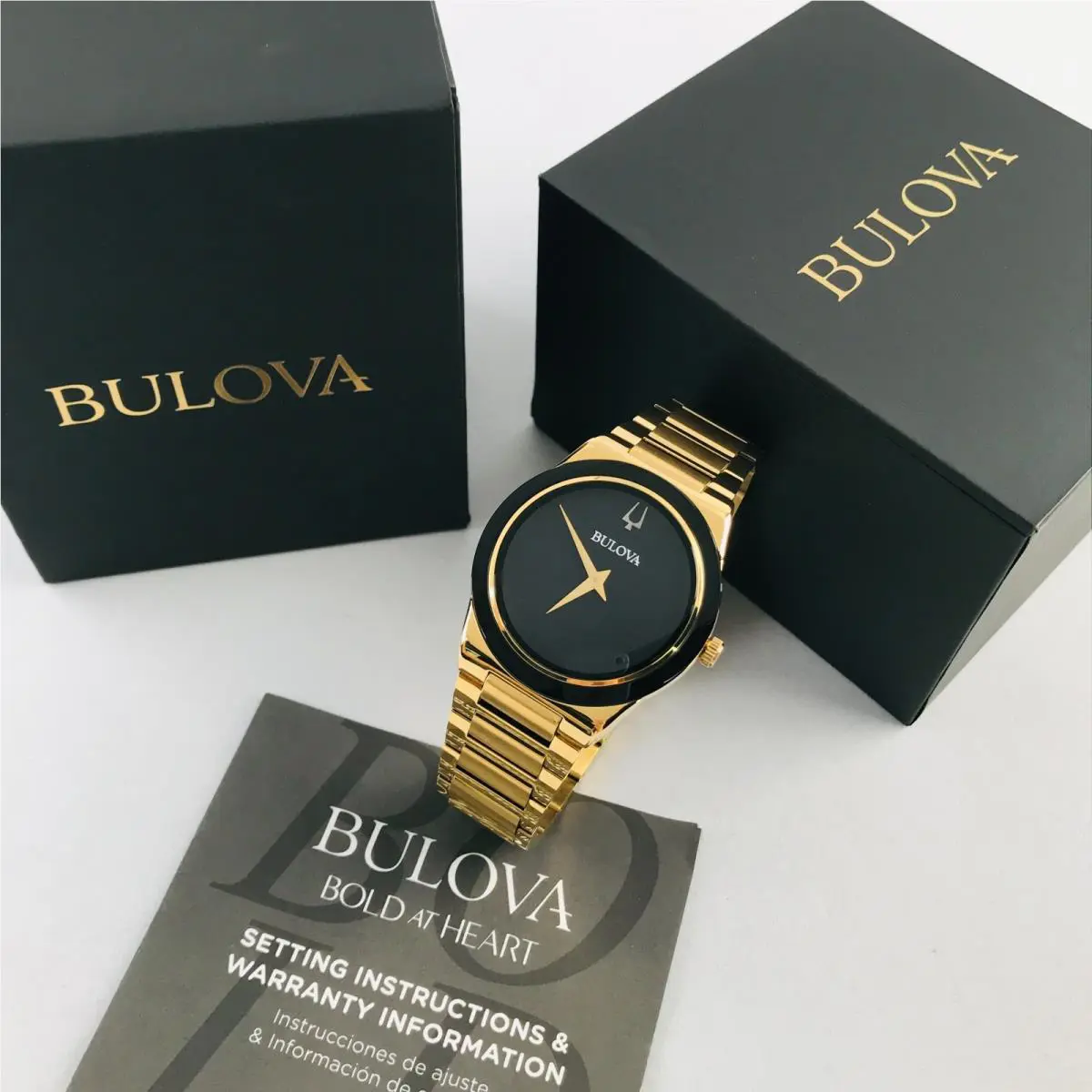 Bulova Millennia 97A183 Quartz Stainless Steel Black Dial Men`s Watch 41MM