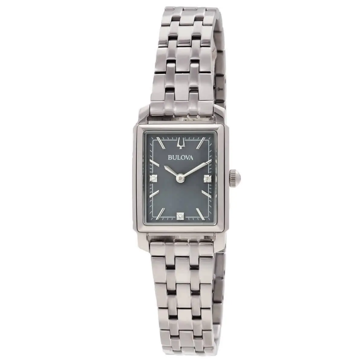 Bulova Sutton Quartz Grey Dial Ladies Watch 96P252