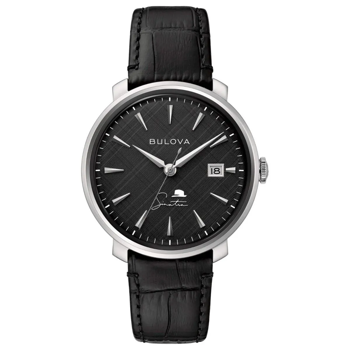 Bulova Frank Sinatra Automatic The Best IS Yet TO Come Leather Watch 96B360