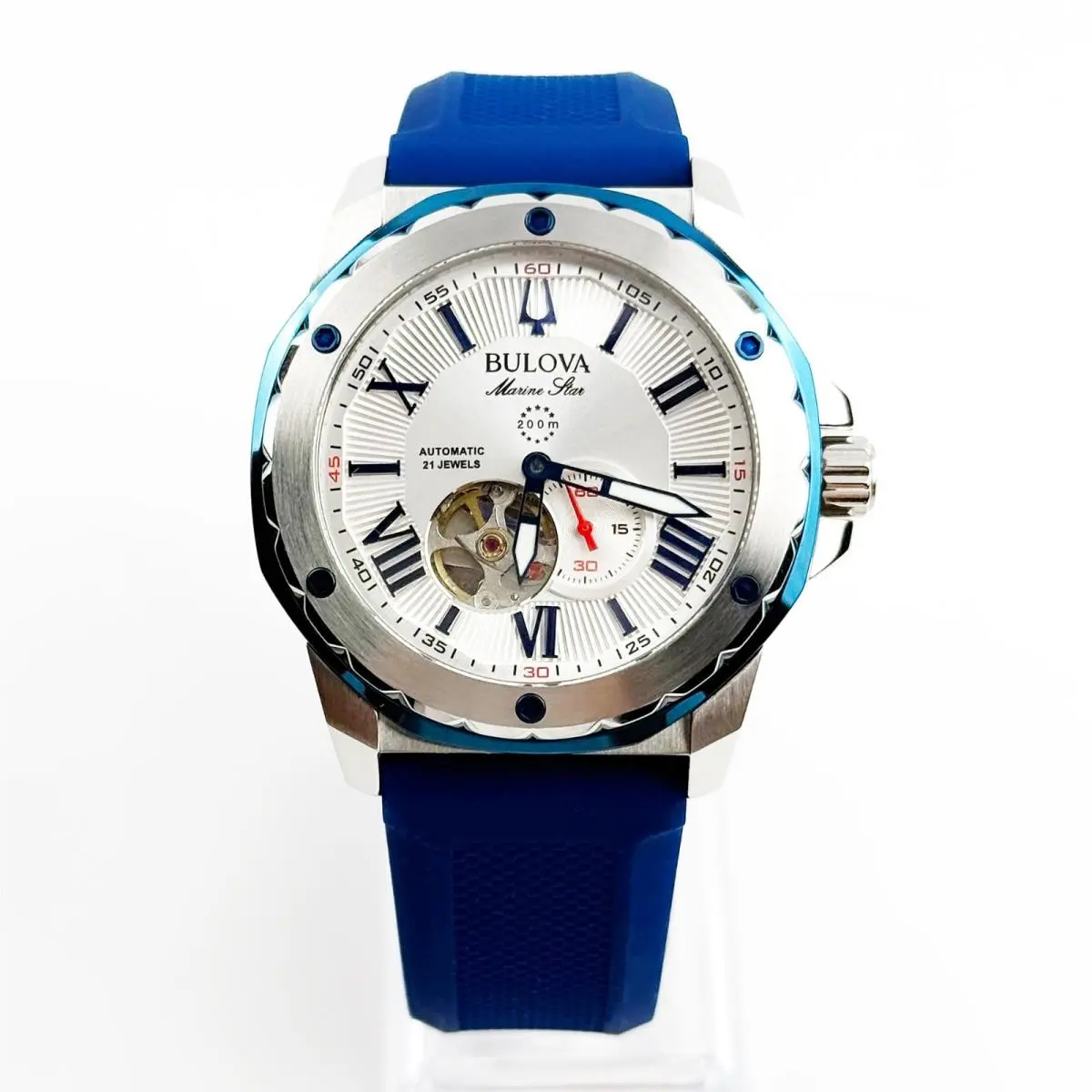 Bulova 98A225 Marine Star Two-tone Stainless Steel Automatic Men`s Watch 45 mm