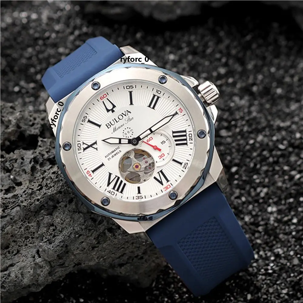 Bulova 98A225 Classic Marine Star Series A Men’s Automatic Watch 44 mm