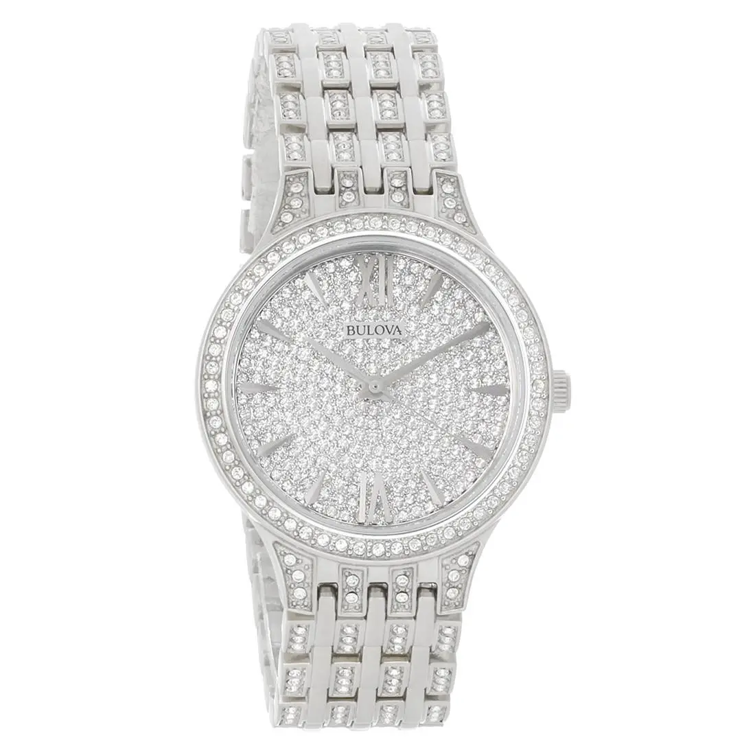 Phantom Pave Crystal Women`s Quartz Watch 96L243 by Bulova
