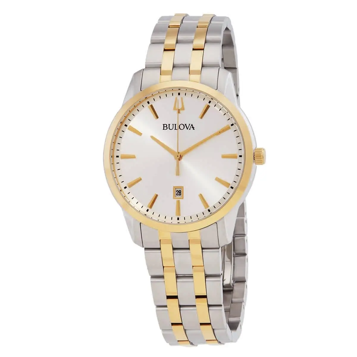 Sutton Quartz Silver Dial Men`s Watch 98B385 by Bulova