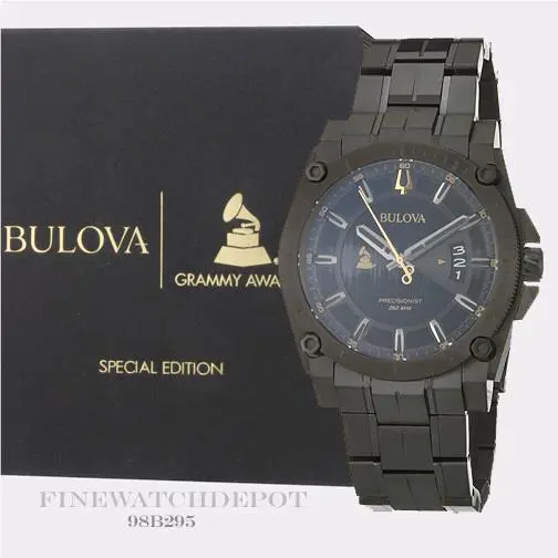 Bulova Men`s Stainless Steel Grammy`s Special Edition Watch 98B295