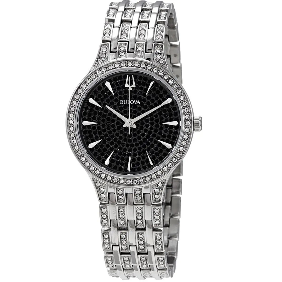 Bulova Women`s Phantom Black Dial Watch - 96L273
