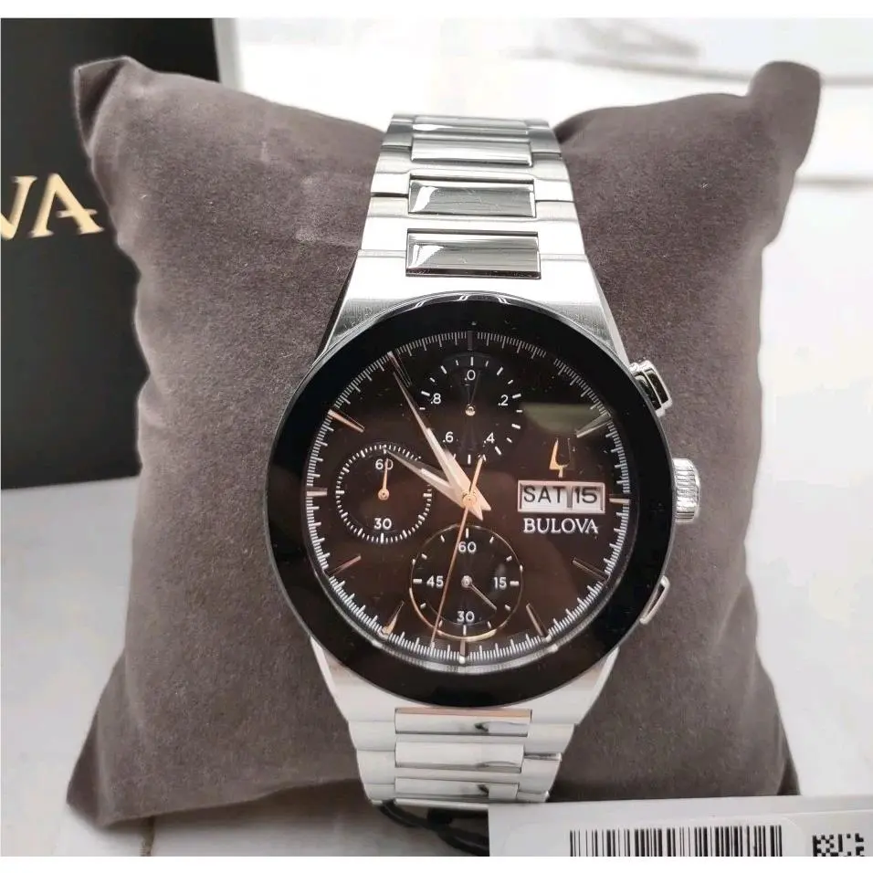 Bulova Millenia Black Dial Stainless Steel Men`s 41mm Watch E3-D7