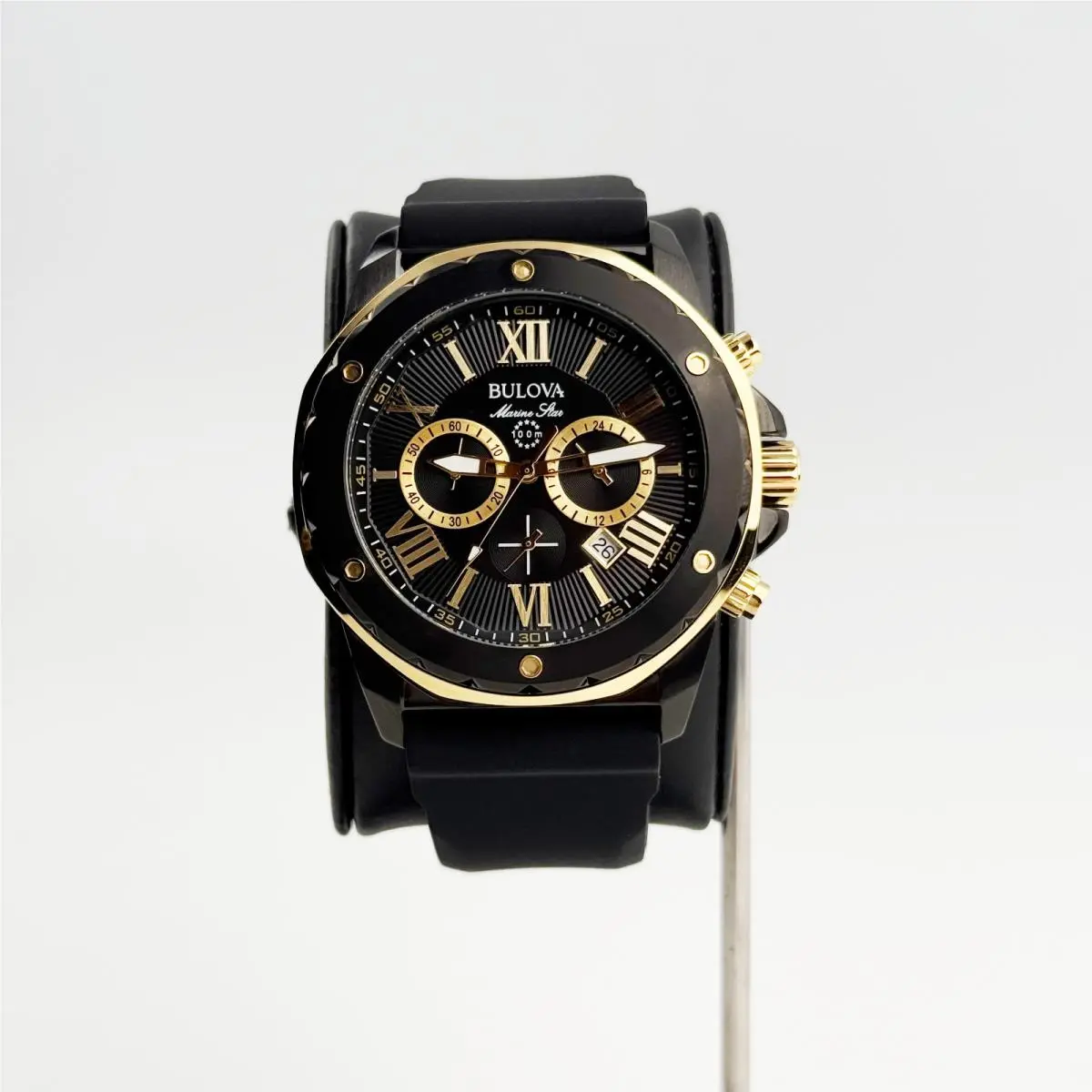 Bulova 98B278 Marine Star Men`s Quartz Watch Six-hand Chronograph Dial 44 mm