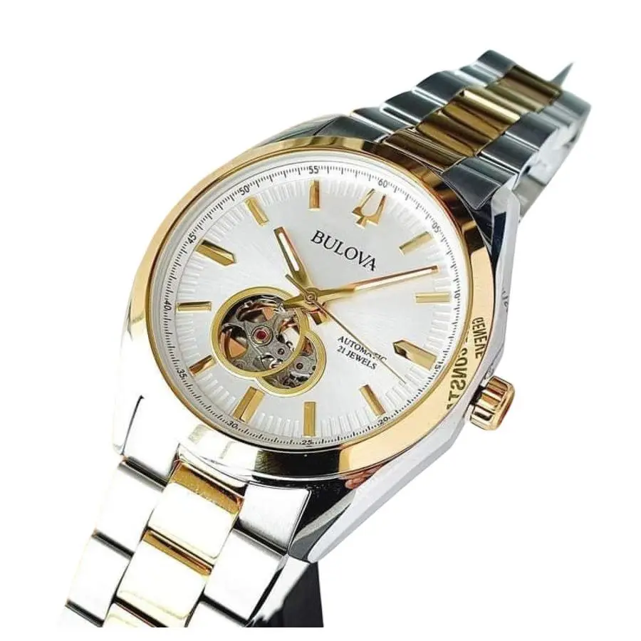 Bulova 98A284 Classic Automatic Surveyor Dual Tone Stainless Steel Men`s Watch