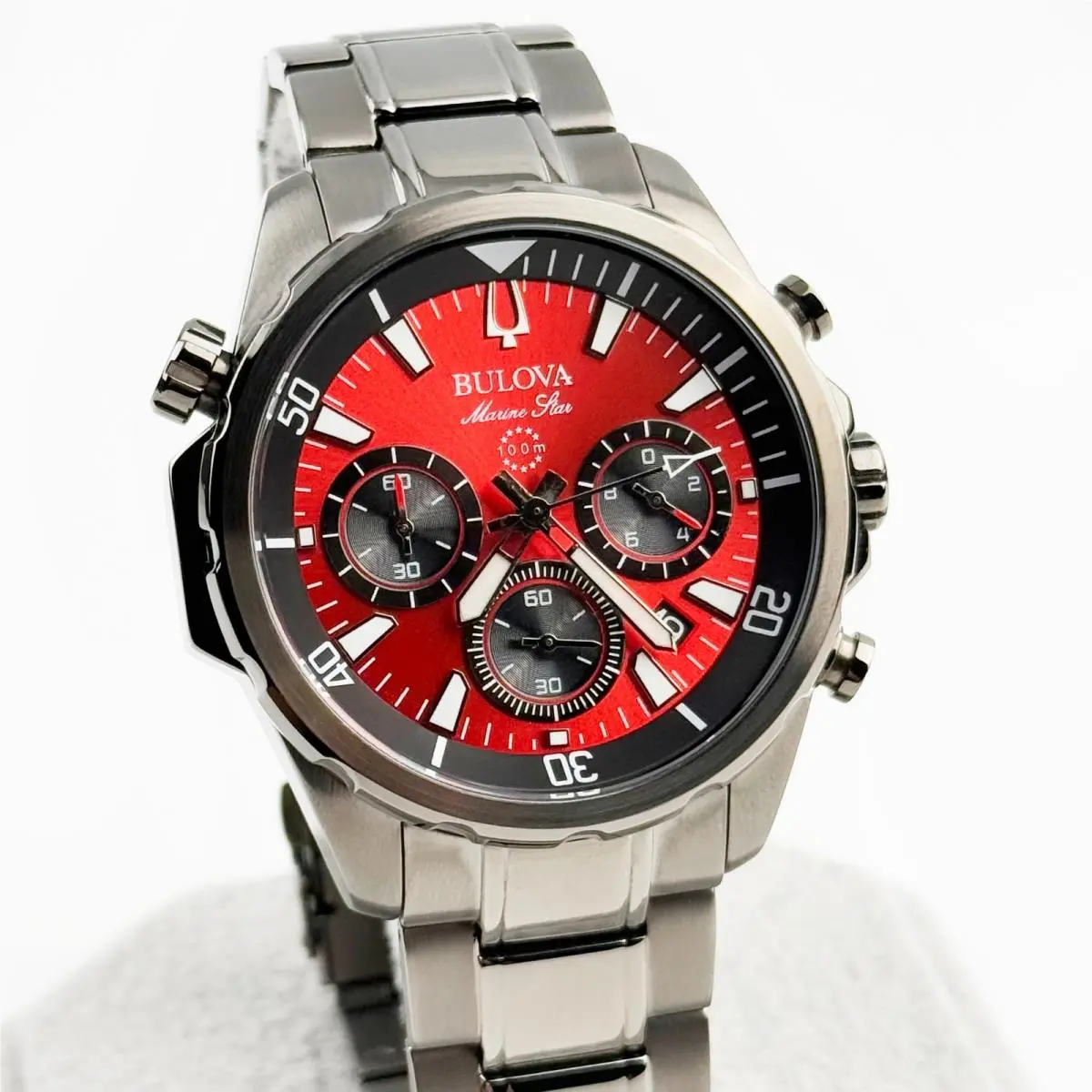 Bulova Marine Star Series B Classic Quartzc Sports Men`s Watch 43 mm 98B350