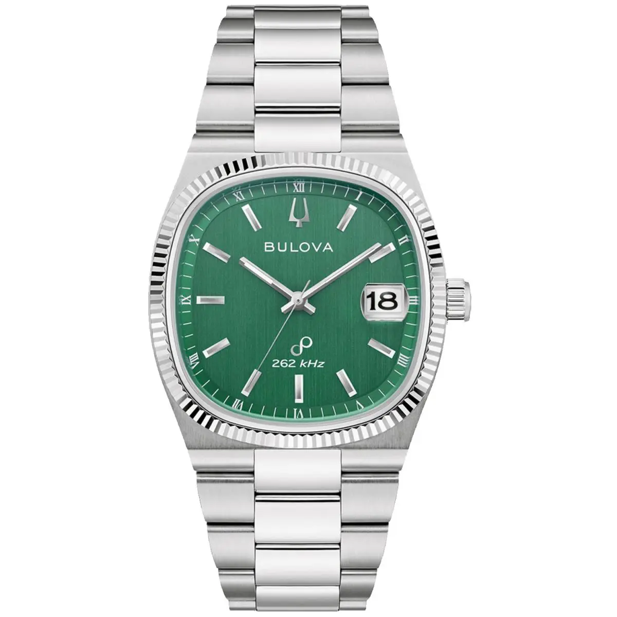 Bulova Men`s Super Seville Green Dial Watch - 96B439