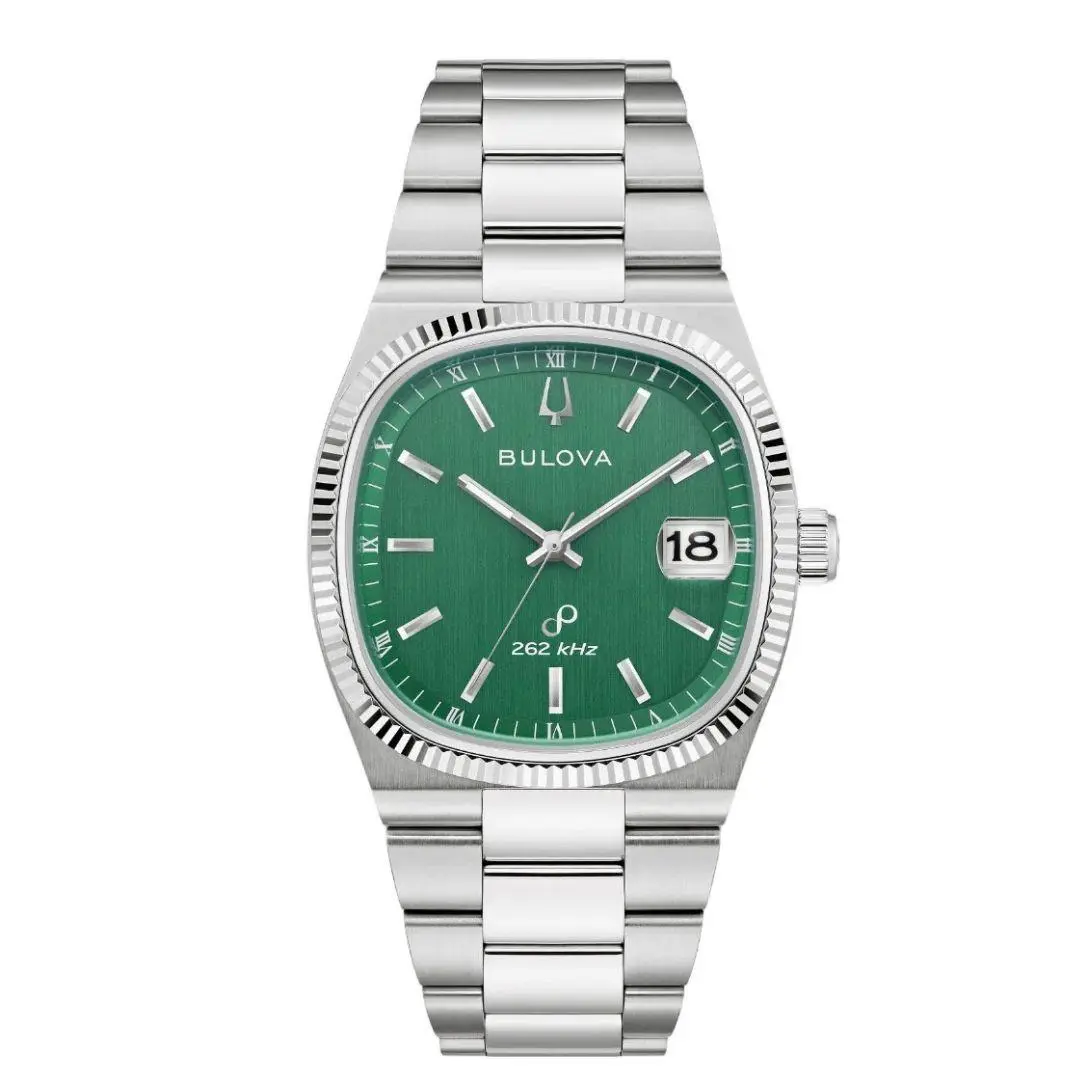 Super Seville Precisionist Men`s Watch 96B439 Sapphire Crystal Green Dial by Bulova