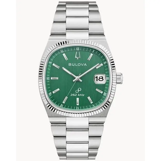 Bulova Super Seville Green Dial Mens Watch 96B439