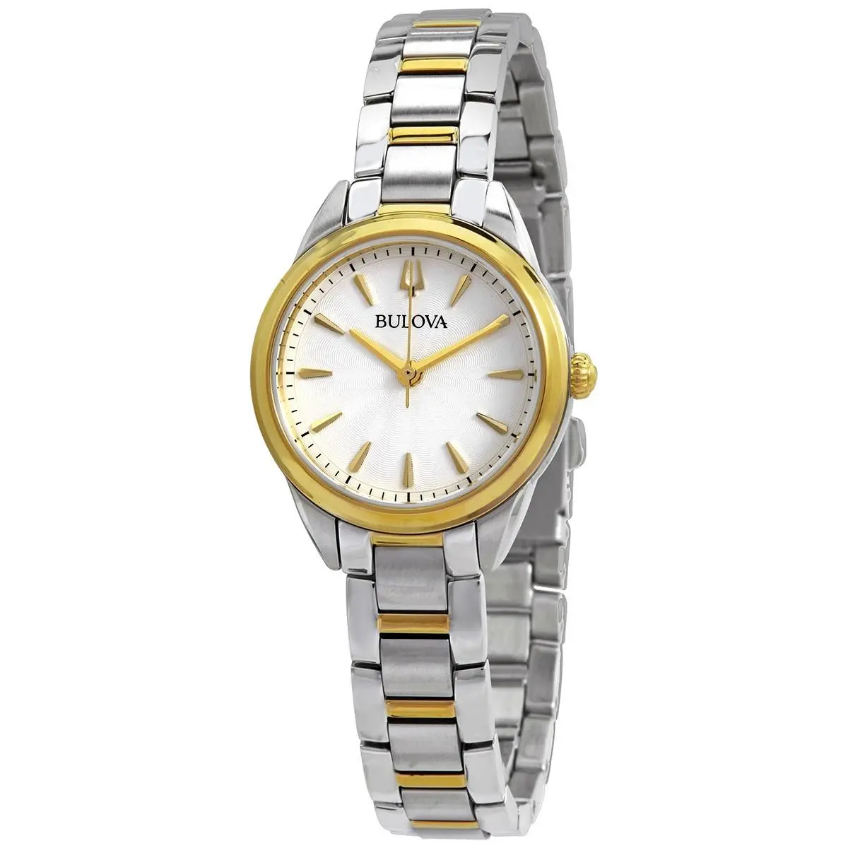 Bulova Ladies Classic Quartz Silvery White Dial Watch - 98L277